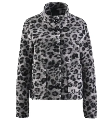 Fuchs Schmitt Funktionsjacke beige|schwarz 40 - Funktionsjacke aus 75 % Wolle und 25 % Polyester, Größe 40, ideal für wechselhaftes Wetter mit optimaler Wärmeisolierung.