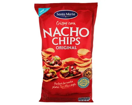 Santa Maria Knabberei, Santa Maria Nacho knusprige Maischips gesalzen Original 475g