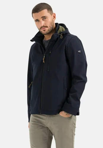 camel active Softshelljacke mit abnehmbarer Kapuze Langarm Kapuze Markenlabel