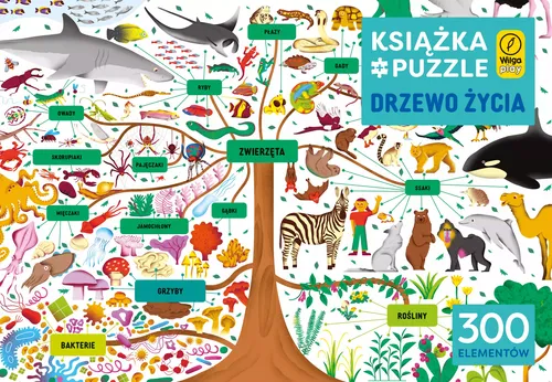Puzzle 300 elementów. Drzewo życia + książka Wilga / GW Foksal 9788328098107