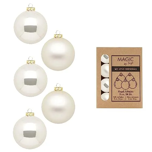 Weihnachtsbaumschmuck Beige von INGE-GLAS