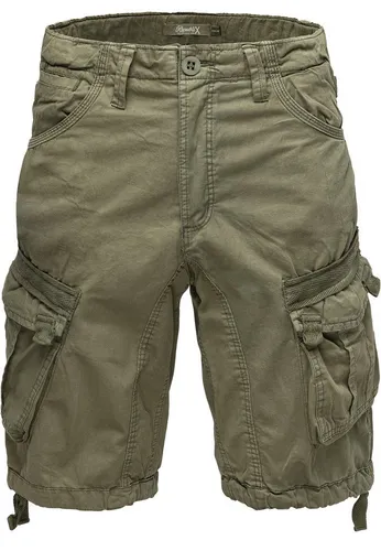 REPUBLIX Cargoshorts MARLEY Herren Bermuda Shorts W34 - Bequeme Cargoshorts im Regular Fit aus 100% Baumwolle. Ideal für den Alltag mit praktischen Seitentaschen und Gesäßtaschen. Pflegeleicht und perfekt für warme Tage.