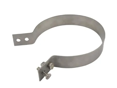 Rohrschelle Dachrinnenklemme Regenrohrschellen Edelstahl V2A Ø80-120 Auswahl (Ø100)