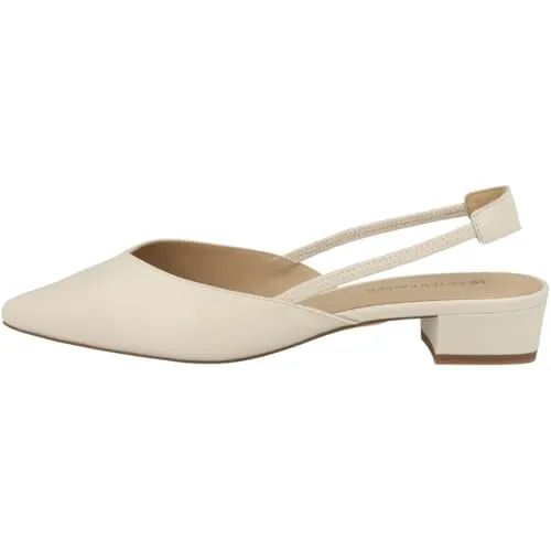 Peter Kaiser Slingpumps Damen Weiß 40 1/2 EU - Elegante Slingpumps von PETER KAISER in Weiß, gefertigt aus hochwertigem Naturleder. Genießen Sie höchsten Komfort und ein stilvolles Tragegefühl dank perfekter Passform und Blockabsatz.