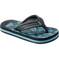 Reef Ahi Flip-flops Blau EU 33 - Kinder Slipper - Wanderschuhe für Kinder mit gepolstertem Fußbett und strapazierfähiger EVA-Sohle, ideal für Komfort und Unterstützung beim Spielen und Entdecken.