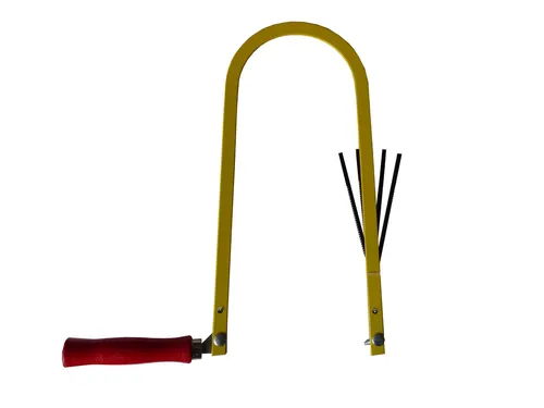 Laubsäge mit 3 Sägeblättern / Laubsägebogen/ Handsäge/ Bügelsäge