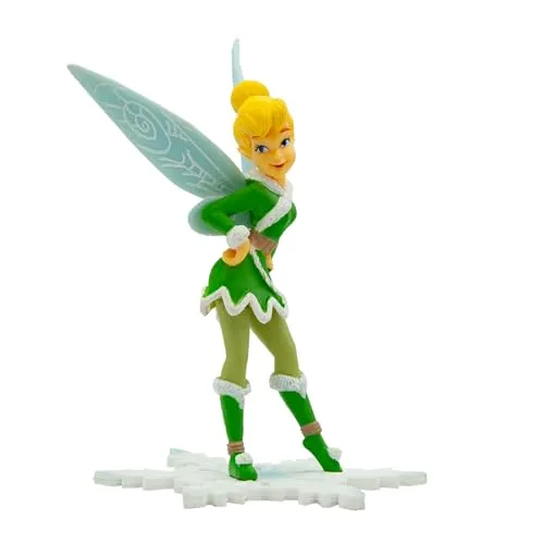 Bullyland 12840 - Spielfigur Tinkerbell Winterfee aus Walt Disney Peter Pan, ca. 10,4 cm, detailgetreu, ideal als kleines Geschenk für Kinder ab 3 Jahren