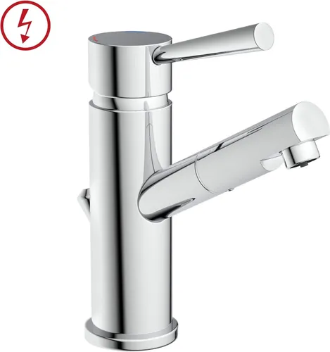 Schütte Design-Waschtischarmatur CORNWALL Niederdruck Wasserhahn Chrom - Sonstige, eleganter Chrom-Wasserhahn für stilvolle Badezimmergestaltung und optimale Wasserregulierung