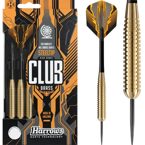 Harrows Darts Club Solid Precision Brass 23g (Steel Dart) Dartpfeil NEU