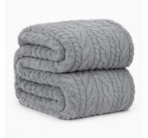 Wohndecke Kuscheldecke BOZEN Ornament Flauschig XXL Größe 150x200 cm, Betz, Wohndecke XXL Warm Sofadecke Decke Couch Fleecedecke