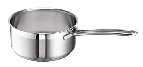 Schulte-Ufer Stieltopf Loop 16cm – Hochwertiger Kochtopf aus 18/10 Edelstahl - Kochtöpfe mit energiesparendem ecotherm Allherd-Aluminium-Kapselboden, ideal für alle Herdarten, inklusive Induktion und Glaskeramik.