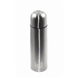 BasicNature Thermoflasche BasicNature Edelstahl Isolierflasche 0,5 L / 1 L – Thermoflasche, BasicNature Edelstahl Isolierflasche