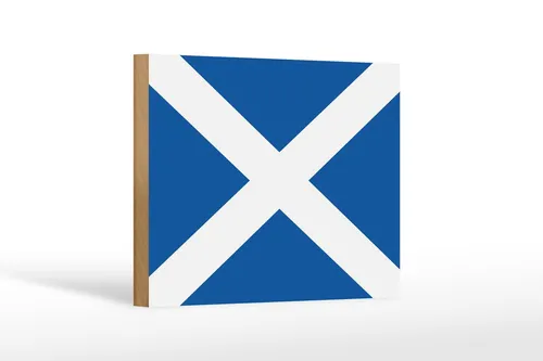 Holzschild Flagge Schottlands 18x12 cm Flag of Scotland Deko Schild