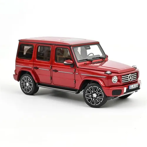 Norev 183037 Mercedes-Benz G-Class 2024 Hyacinth Red 1:18 - Detailgetreues Modell des Mercedes-Benz G-Class in Hyacinth Red, Maßstab 1:18. Mit OVP, öffnenden Türen und Haube, ideal für Sammler und Modellbau-Enthusiasten.