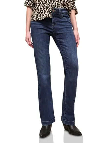 Street One Studio Bootcut Jeans Dark Blue Wash 34