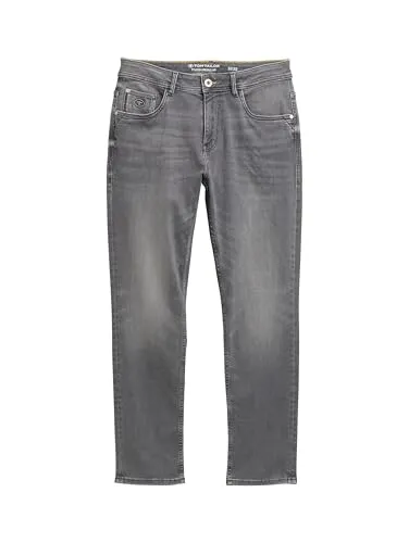 Slim-fit-Jeans TOM TAILOR für Herren, Gr. 34, grau - Modische Herren-Slim-fit-Jeans im Five-Pocket Style von TOM TAILOR. Elastischer Denim sorgt für perfekten Sitz und Tragekomfort, ideal für vielseitige Looks.