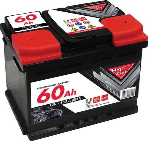 Hochleistungs-Autobatterie 60AH 540A 12V rechter Pluspol L2-Box.