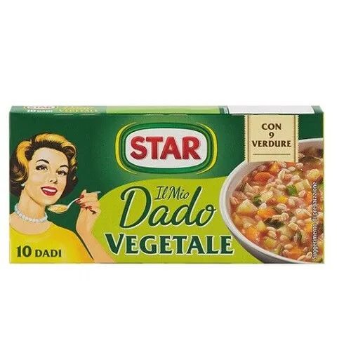 Star veggie dado brodo Vegetarisch Suppenwürfel Brühe  reich an Geschmack 10 pz