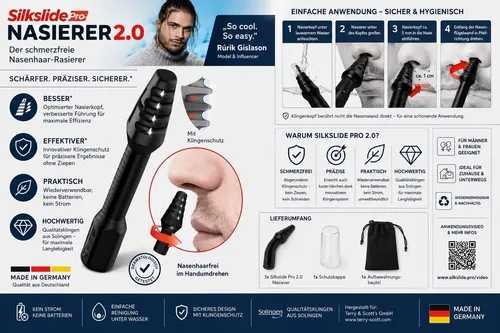 Silkslide Pro Nasierer 2.0 – Optimale Rasur