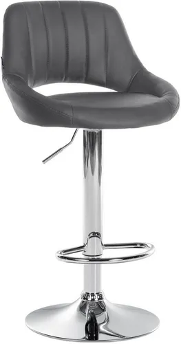 furnicato Barhocker Milet Kunstleder grau