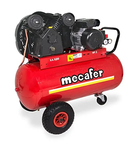 MECAFER-KOMPRESSOR 100L 3HP V Gusseisen