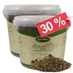 Lyra Horse® Senior Mineralfutter 7,6 kg - Optimale Nährstoffversorgung für ältere Pferde - Pferdefutter für Senioren, speziell entwickelt für die Bedürfnisse älterer Pferde mit hochwertigem Eiweiß und Mineralien zur Unterstützung von Gelenken und Verdauung.