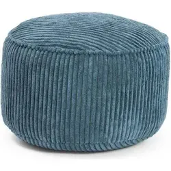 Lumaland Sitzsack-Hocker Pouf rund Cord 50l in Navyblau in blau von DS PRODUKTE