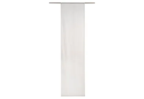 Vorhang NATURA, Flächenvorhang, Weiß, L 245 cm x B 60 cm - Der halbtransparente Flächenvorhang NATURA in Weiß sorgt für eleganten Sichtschutz. Ideal für Schlafzimmer oder Küche, bietet er mit 60 cm Breite vielseitige Gestaltungsmöglichkeiten.