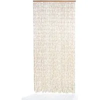 Kobolo Türvorhang CIRCLES Papier beige 45 Stränge 100x210cm in braun von Kobolo