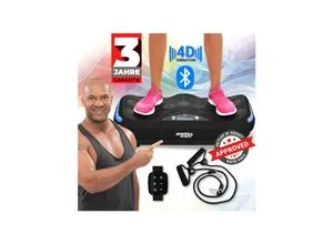 4D Vibrationsplatte MV300 | Vibrotrainer mit Bluetooth und Lautsprecher