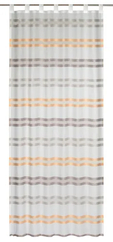 Fertiggardine Elbersdrucke Kiruna 05 orange 140cm x 255cm in orange von Elbersdrucke