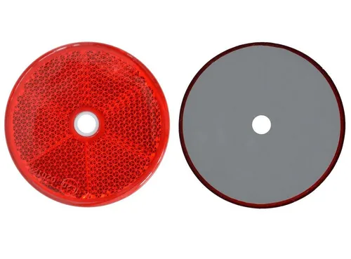Aspöck Anhänger 8x Rückstrahler - Reflektor - schrauben - Ø 60mm - Rot - E-Prüfzeichen