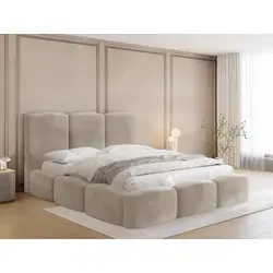 WFL Group Polsterbett 180x200 cm, Greige in beige von WFL GROUP