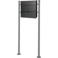 Standbriefkasten mit Ständer von ML DESIGN - Edelstahl-Briefkasten für modernen Stil, wetterfest und ideal für den Außenbereich. Perfekt für Haus und Garten.