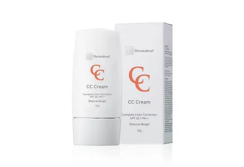 DermaHeal CC Cream Natural Beige - Feuchtigkeitscreme für einen glatten, strahlenden Teint, verbessert die Hautstruktur und bietet langanhaltende Feuchtigkeit. Ideal für ein gleichmäßiges Finish.