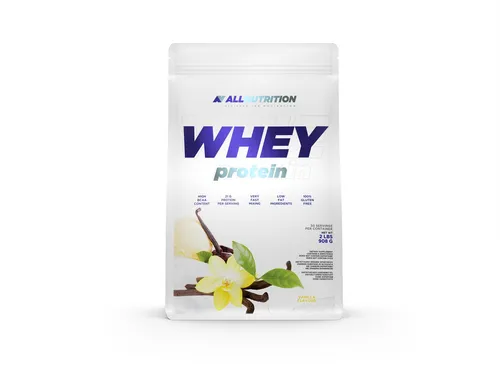 ALL NUTRITION Whey Protein 908g WPC Pulver - Whey Protein Pulver für Muskelaufbau, 30 Portionen mit 21g Protein pro Portion, ideal für Sportler und Fitnessbegeisterte.
