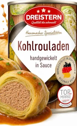 DREISTERN Kohlrouladen 800g – Herzhafte Hausmacher Fertiggerichte
