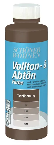 Schöner Wohnen Voll- & Abtönfarbe Innenfarbe Mischfarbe 500 ml torfbraun