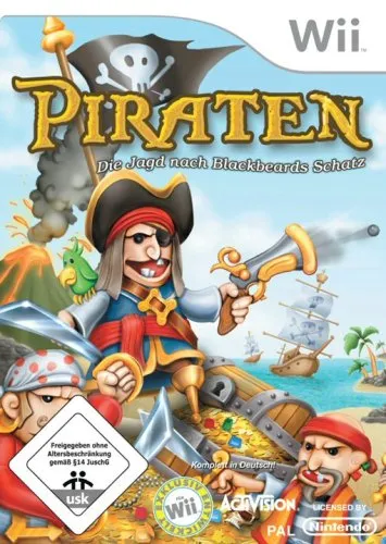 Piraten: Die Jagd nach Blackbeards Schatz - Abenteuerliches Brettspiel für 2-4 Spieler, strategisches Denken und Teamarbeit, um den legendären Schatz zu finden.