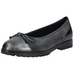 Gabor Ballerinas Leder, Damen, Gr. 38, grau von Gabor