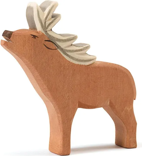 Ostheimer 15351 Hirsch - Handgefertigtes Holzspielzeug - Altersempfehlung: Über 3 Jahre, hochwertiges Holzspielzeug für kreative Spielstunden und Förderung der Fantasie