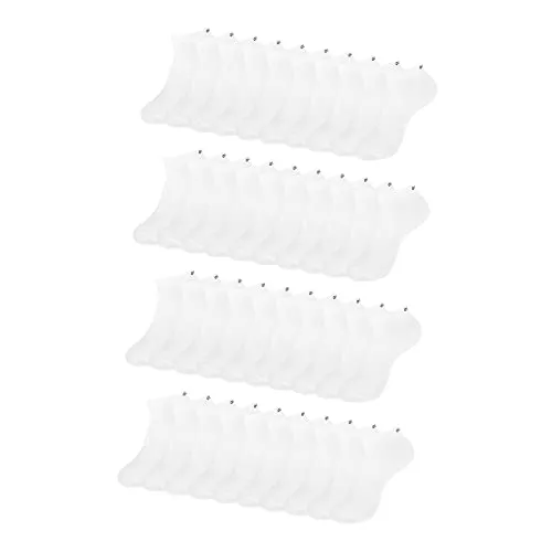 ONE STRANGE ROCK Herren Damen Sneaker Socken 5, 10, 15, 20, 30 Paar, Farbe:Weiß - 20er Pack, Größe:43-46