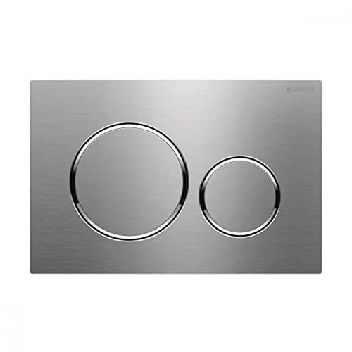 Geberit Sigma20 Betätigungsplatte 115882SN1 - WC-Teile & -Aufsätze: Elegante Spülplatte aus Edelstahl und Kunststoff, ideal für modernes Badezimmerdesign mit kompakten Maßen.