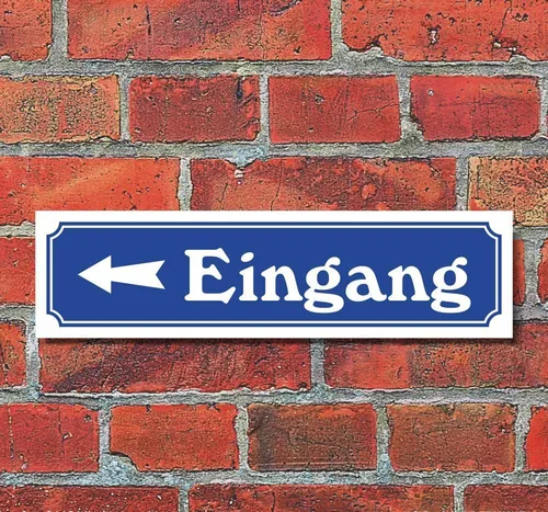 Schild im Straßenschild-Design