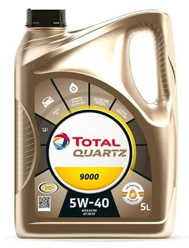 TotalEnergies Motoröl 5W-40 Quartz Synthetiköl Motor Öl ACEA A3/B4 API SP API CF 9000 5L Kompatibel mit VW Golf 7 Schrägheck 5G1, BQ1, BE1, BE2 Golf 4 Schrägheck 1J1 Golf 6 5K1 Golf 5 Schrägheck 1K1
