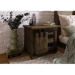 Nachttisch Mango RAILWAY #4012 von Massivholzmöbel24