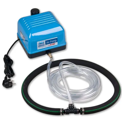 Wagner Green Teichbelüfter-Set AP-80 - Belüftungsset für Gartenteiche mit Luftpumpe und japanischem Belüfterring für optimale Sauerstoffanreicherung, auch als Eisfreihalter im Winter geeignet.