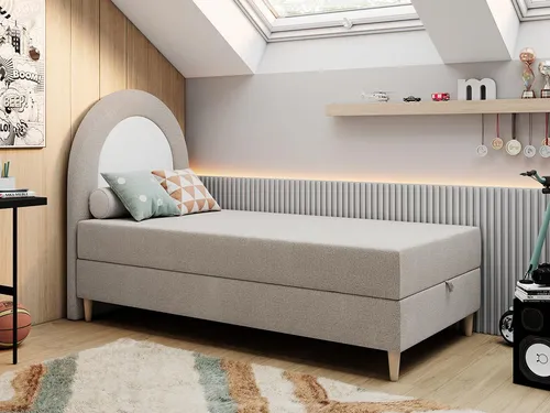 Produktbild NEST Kinderbett Boxspringbett 90x180cm Beige mit Matratze