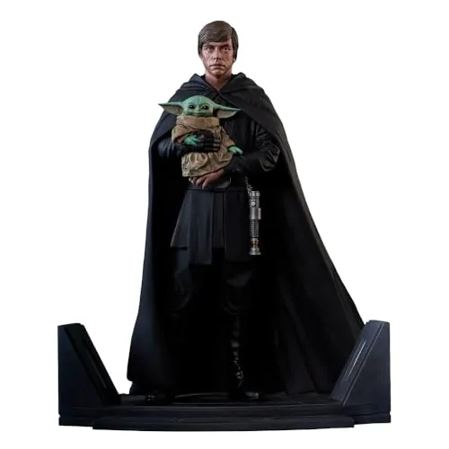 Diamond Star Wars Premier Collection: The Mandalorian - Luke Skywalker und Grogu Statue (1 7), offiziell lizenziertes Sammlerstück in umweltfreundlicher Verpackung, ideal als Geschenk