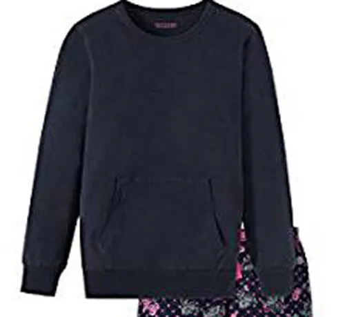 Schiesser Home Sweat Yogashirt langärmlig mit Bündchen marine Gr. 164 neu